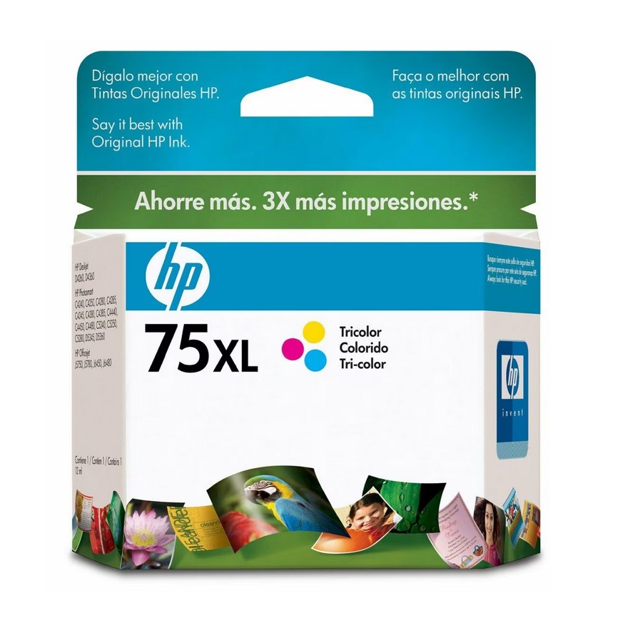 HP 75XL - 12 ml - Alto rendimiento
