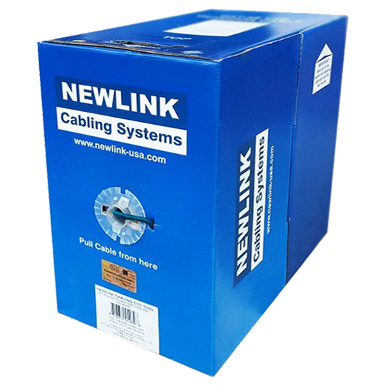 Rollo de cable Utp Cat 5E 305 Mts Interior Azul Newlink