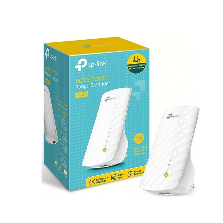 Repetidor Wifi Tp-link Dual Band Re200 Ac750 750mbps