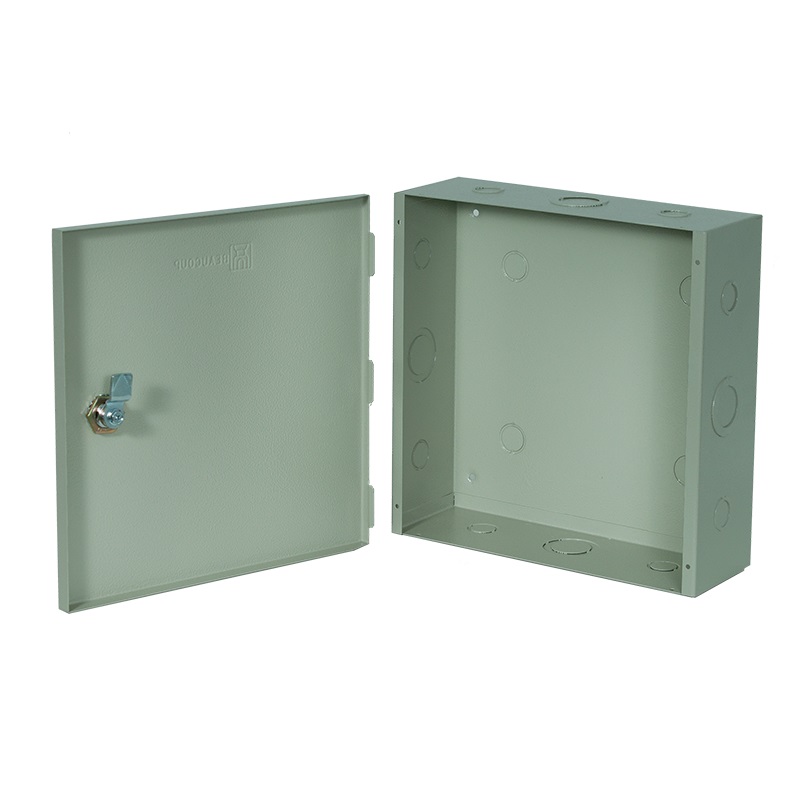 Caja de paso rapid lock fondo metálico (200x200x90) mm PARA USO INTERIOR, IP 20