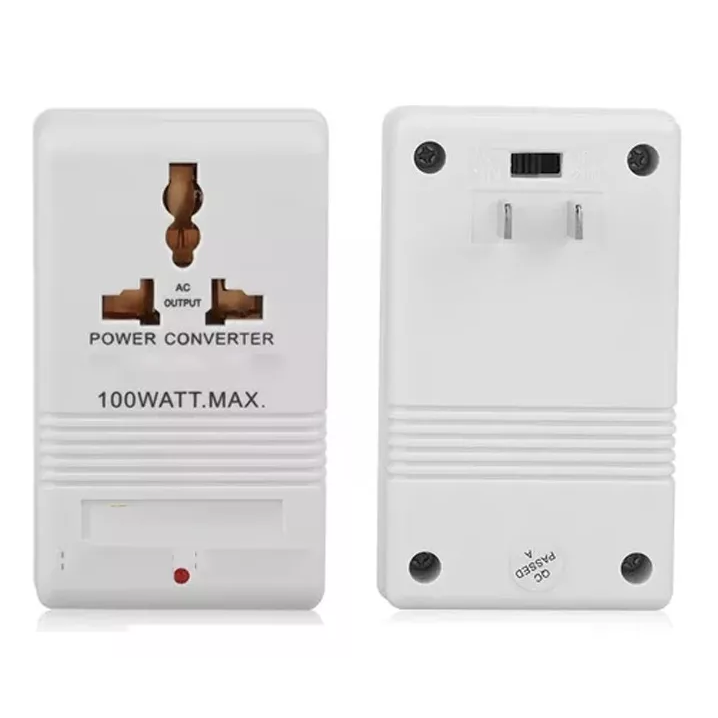 Transformador Convertidor De Voltaje 110v A 220/240v 100w